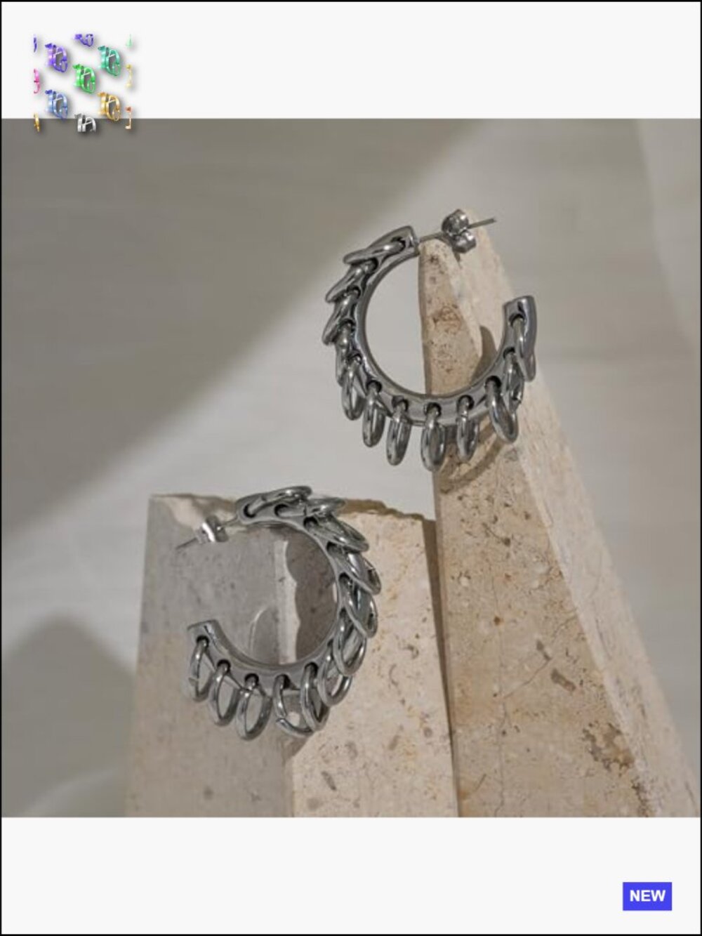 Chunky Gold Hoop Earrings Statement C Hoops Hypoallergenic Thick Circle Earrings - Picture 3 of 6